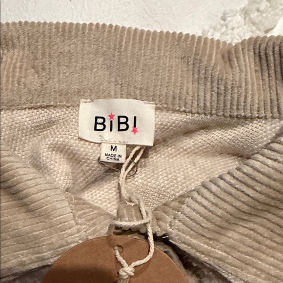 BiBi Checkered Cream Teddy Jacket medium - Picture 5 of 14